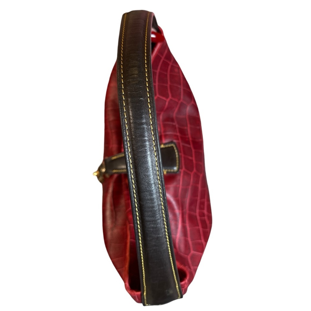 Dooney & Bourke Belvedere Croc-Embossed Hobo Shoulder Bag with Cosmetic Pouch - Picture 8 of 17